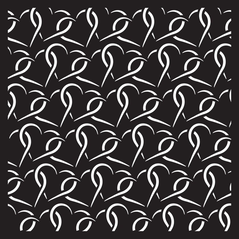 Creative Expressions Entwined Love Jamie Rodgers 6 in x 6 in Stencil