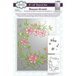 Creative Expressions Blossom Wreath Companion Colouring Stencils 6 in x 8 in Set of 2