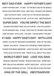 Creative Expressions Wordies Sentiment Sheets Best Dad Pk 4 6 in x 8 in