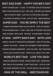 Creative Expressions Wordies Sentiment Sheets Best Dad Pk 4 6 in x 8 in