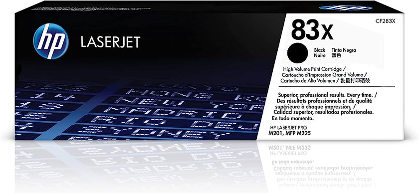 HP 83X (CF283X) Black High Yield Original LaserJet Toner Cartridge