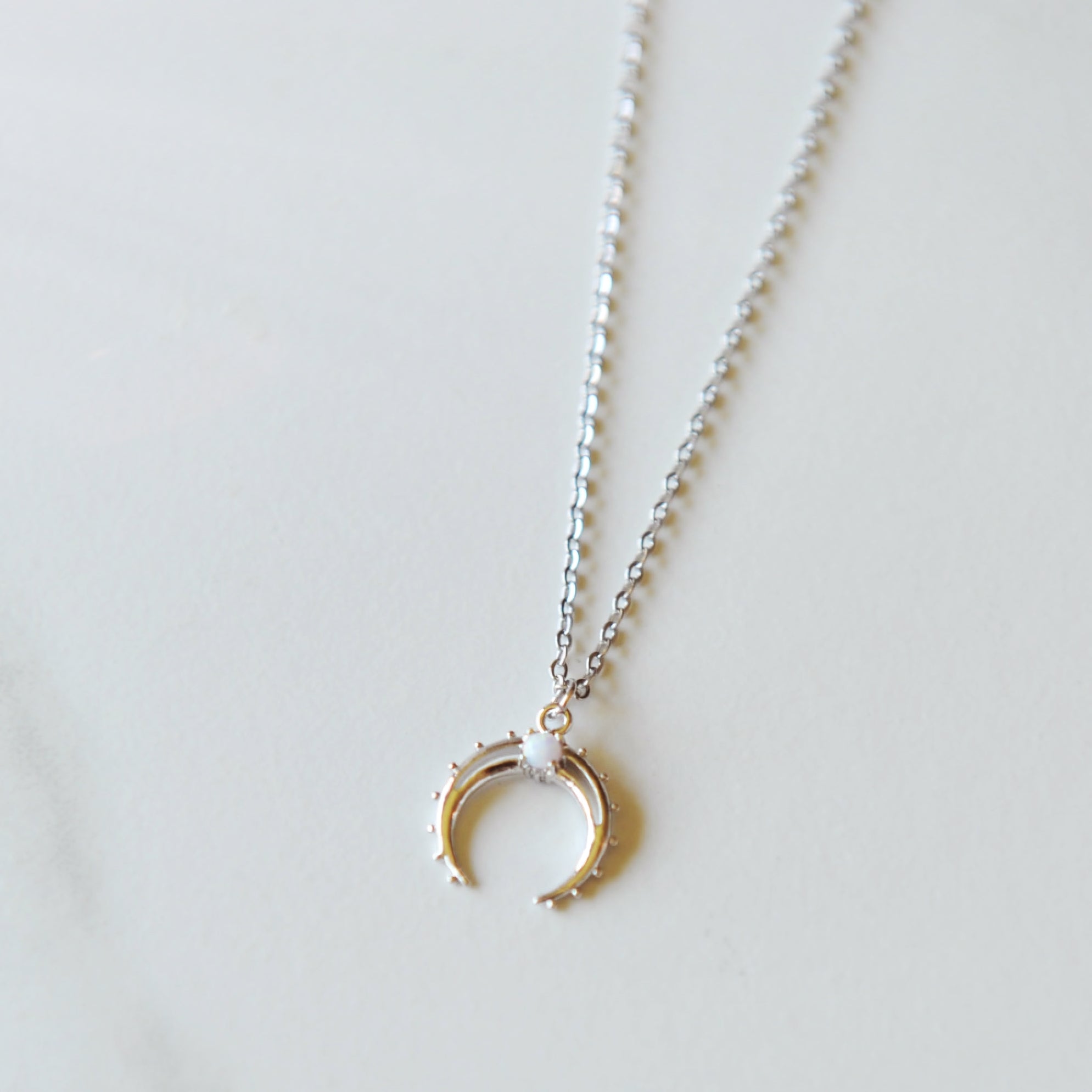 Opal crescent moon
