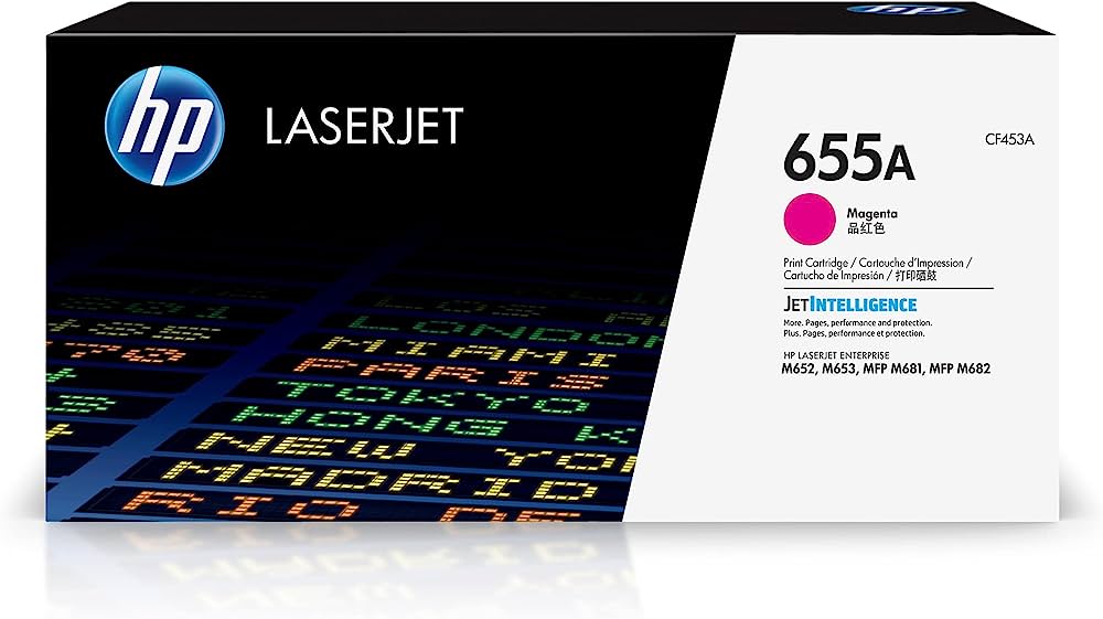 HP 655A (CF453A) Magenta Original LaserJet Toner Cartridge
