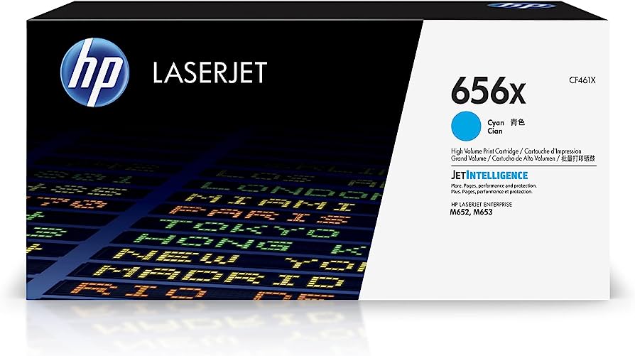 HP 656X (CF461X) Cyan High Yield Original LaserJet Toner Cartridge