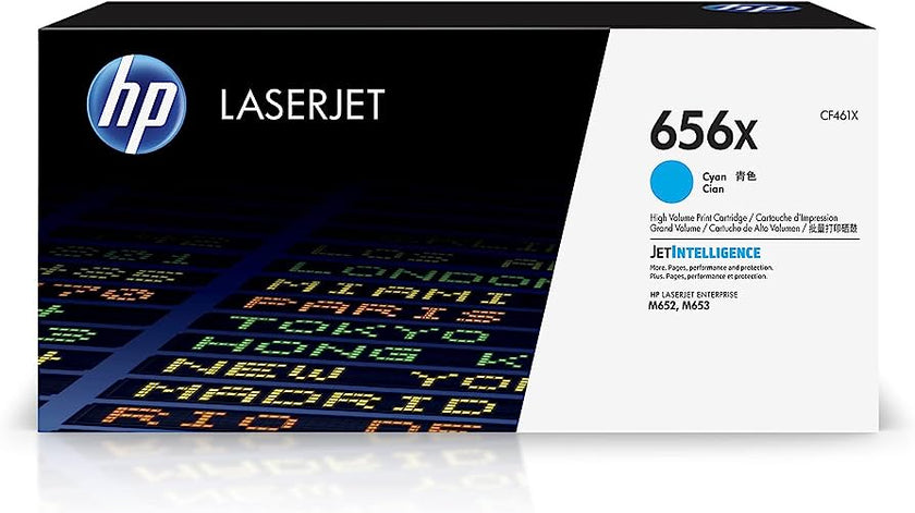 HP 656X (CF461X) Cyan High Yield Original LaserJet Toner Cartridge