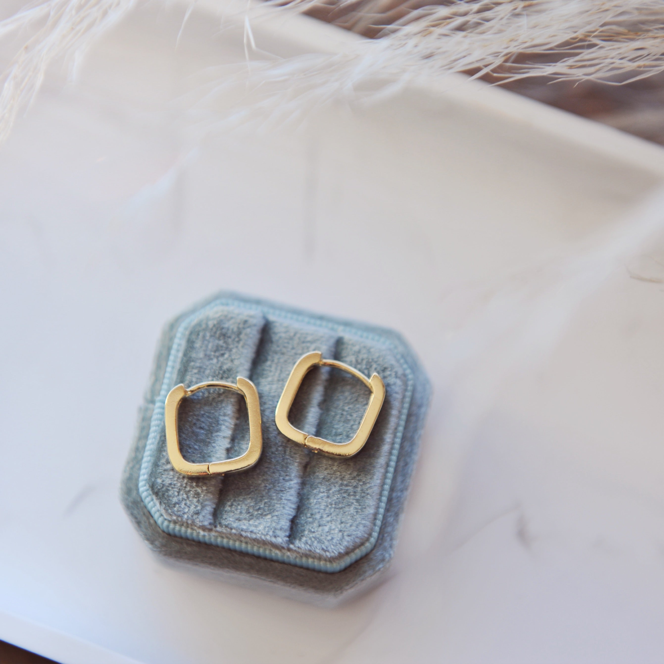 Gianna Square Hoops
