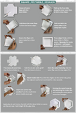 CrafTreat 3D Fold Shapes - Shadow Box White - Assorted Shapes 3pcs