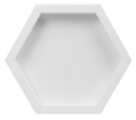 CrafTreat 3D Fold Shapes - Shadow Box White - Assorted Shapes 3pcs