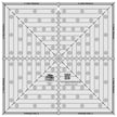 Creative Grids 12-1/2in Square It Up or Fussy Cut Square Quilt Ruler