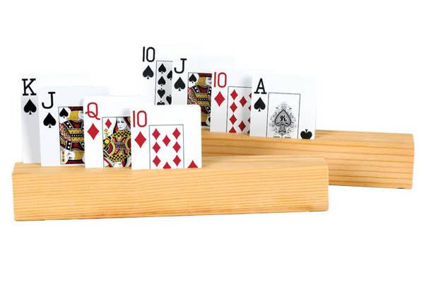 CHH Games - Porte-cartes - Porte-cartes en bois à 4 emplacements