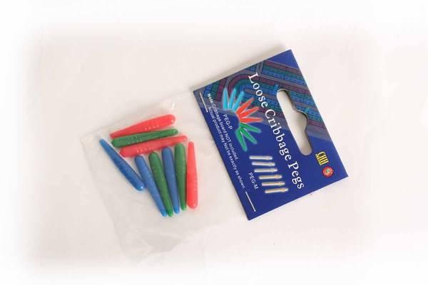 CHH Games - Cribbage - Lot de 9 pions en plastique (3 couleurs)