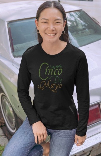 Cinco de Mayo Rhinestone Shirt – Fiesta Sparkle Bling Tee | Bling Dazzel