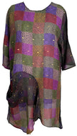 PRC6061 Avatar Pure Silk Self Pocket Tunic Dress