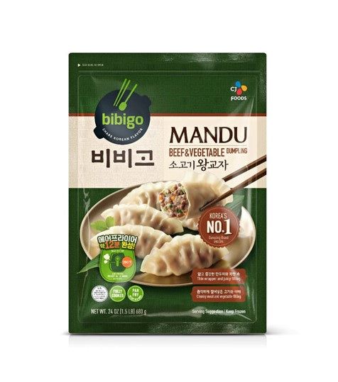 FZN: CJ Bibigo Mandu Dumplings Beef & Vegetables (680G)