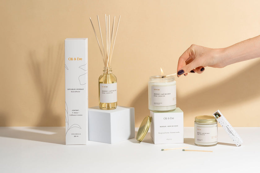 Diffuseur à roseaux - Mangue et lait de coco