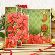 Sparkling Poinsettias Luxury Topper Set
