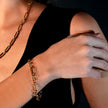 CLICHY Multi Shaped Linked & Beaded Statement Bracelet