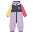Colorblock Fleece Suit | Purple & Yellow & Pink | Color Kids