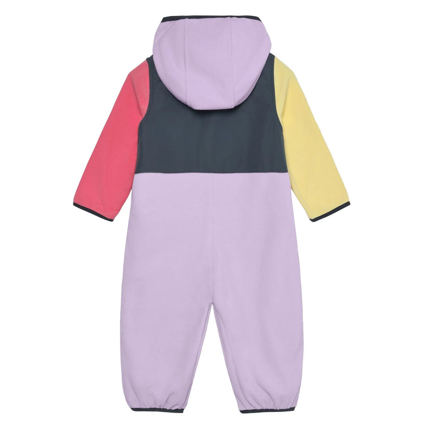 Colorblock Fleece Suit | Purple & Yellow & Pink | Color Kids