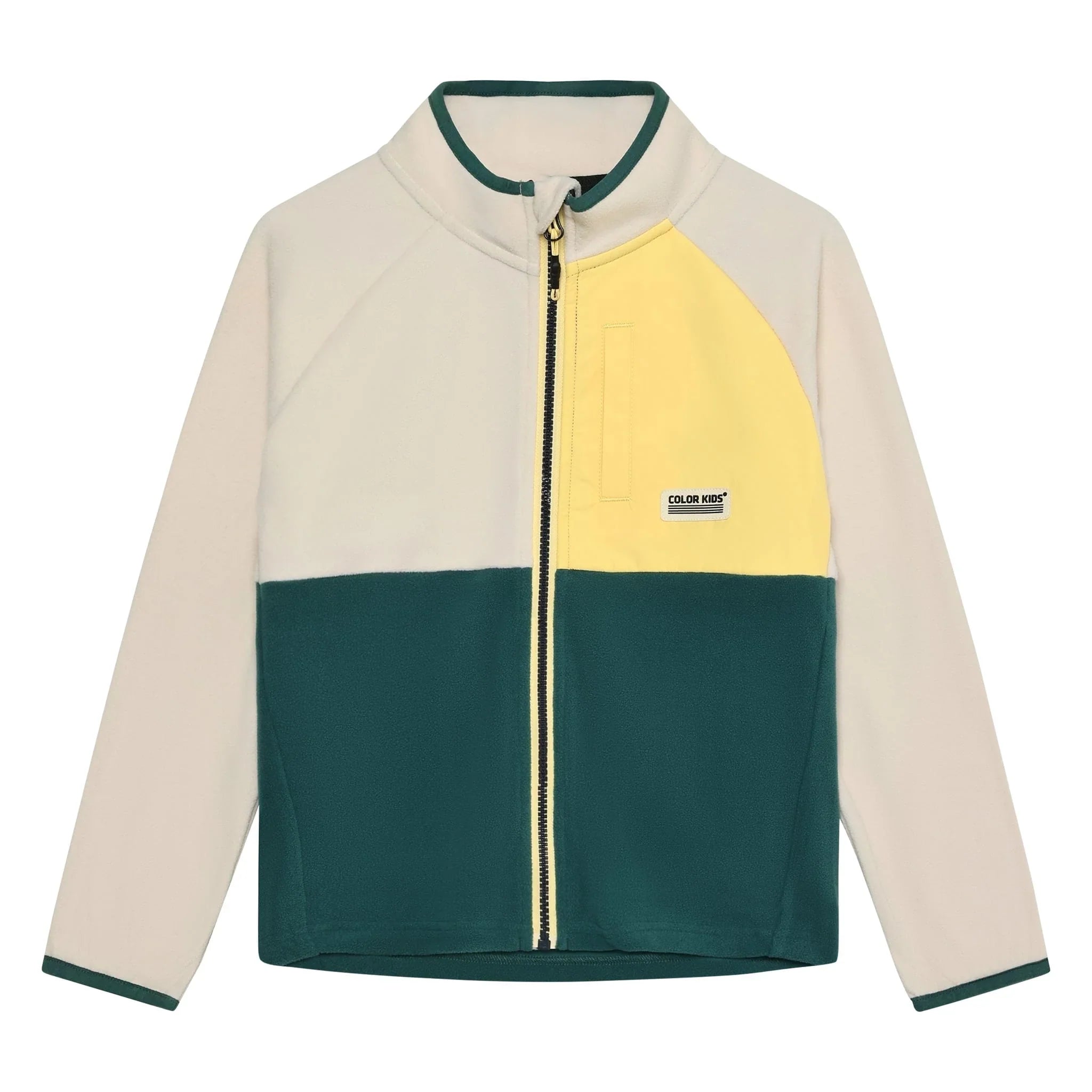 Colourblock Fleece | Yellow & Green | Color Kids