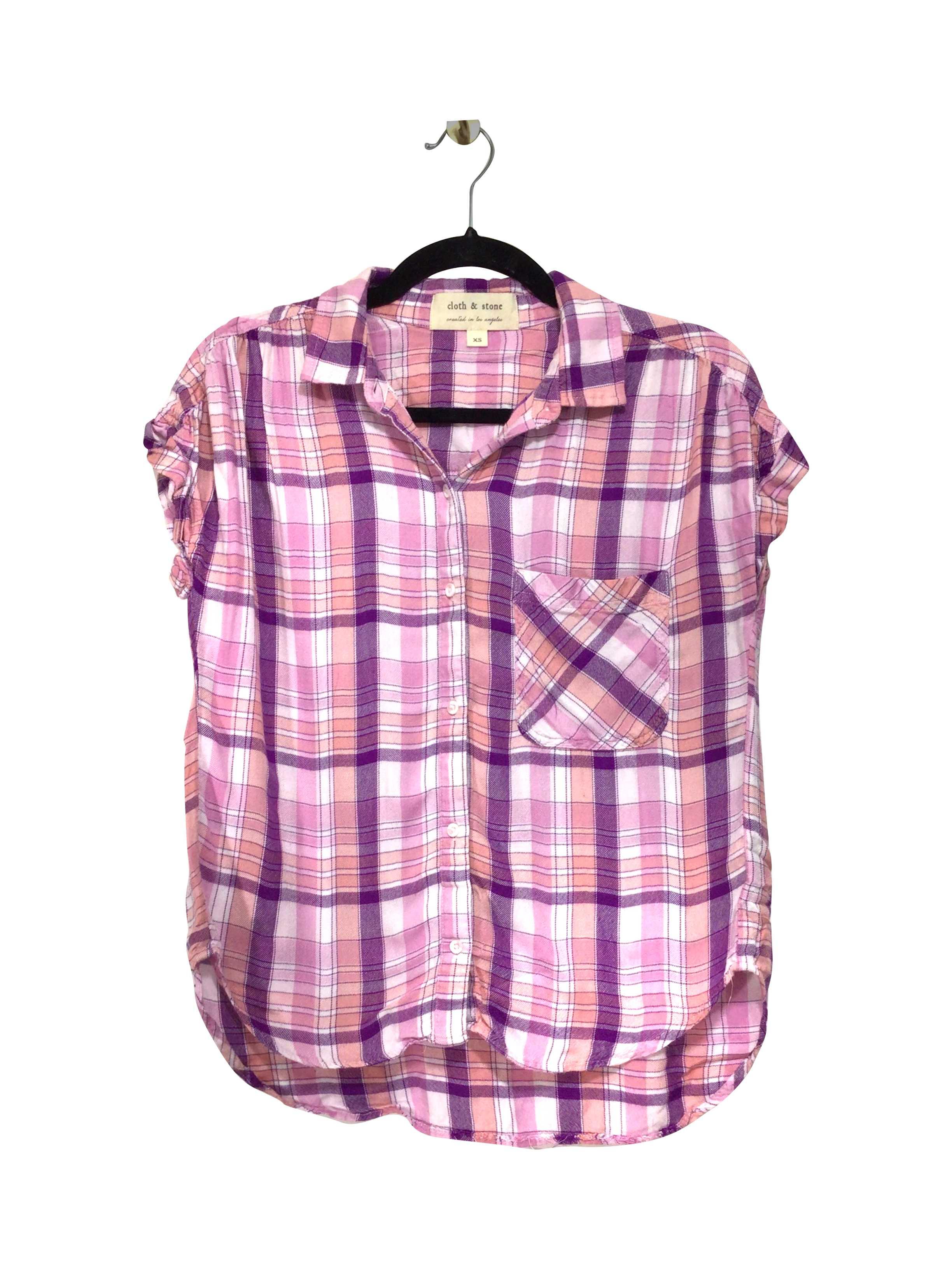 CLOTH & STONE Regular fit Button-down Top in Pink  -  XS