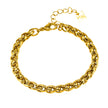 Style CLOVELLY: Interwoven Oval Hoop Chunky Bracelet