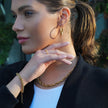 Style CLOVELLY: Interwoven Oval Hoop Chunky Bracelet