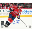 Connor McMichael Autographed Washington Capitals Head-Up 8x10 Photo