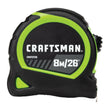 CRAFTSMAN 1 in. x 26 ft./8m High Visibility Tape Measure