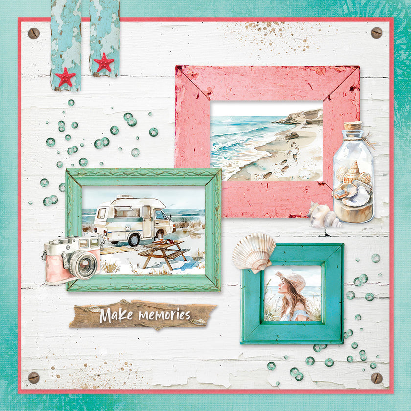 SL Card Making Pad Summer Celebration Essentials 14 Sheets
