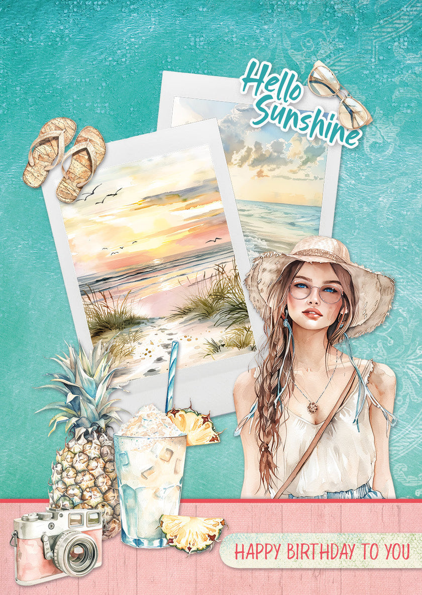 SL Card Making Pad Summer Celebration Essentials 14 Sheets