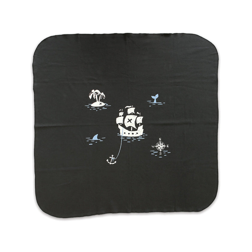Couverture d'emmaillotement en coton biologique (Iron/Pirate)