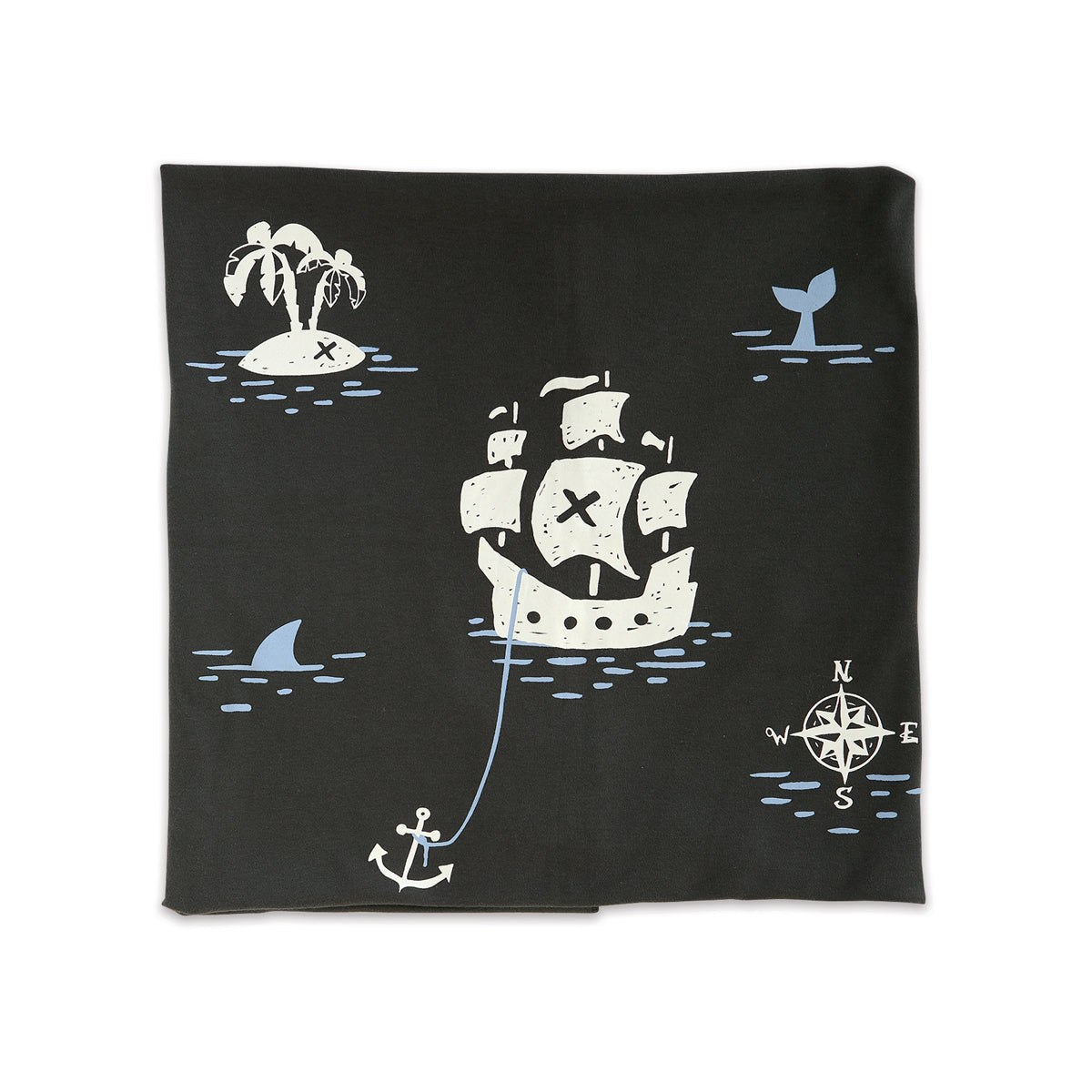 Couverture d'emmaillotement en coton biologique (Iron/Pirate)