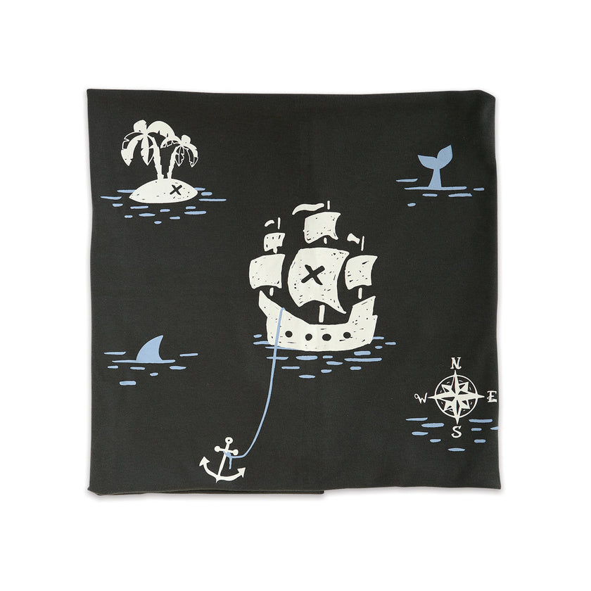 Couverture d'emmaillotement en coton biologique (Iron/Pirate)