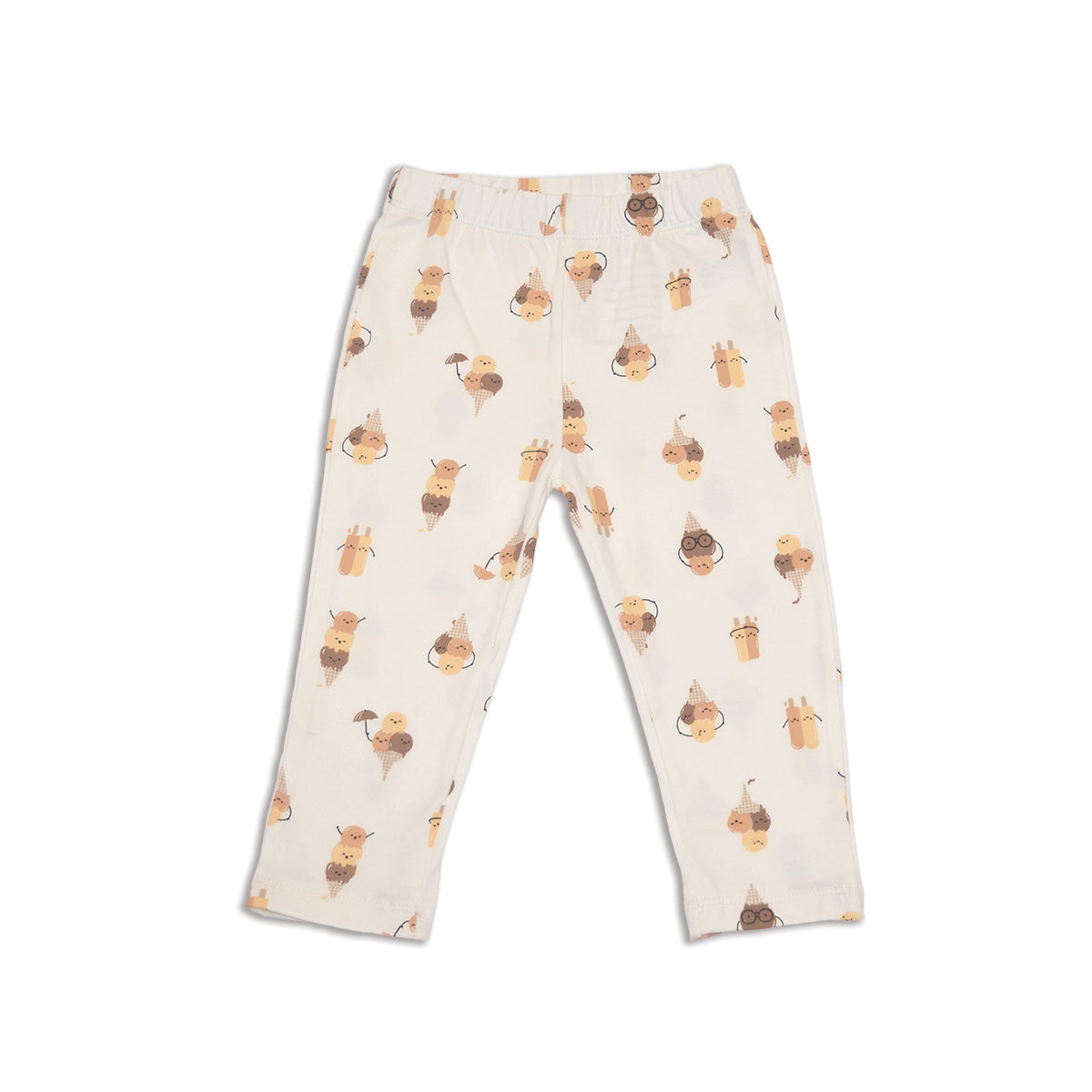 Leggings Capri en coton biologique (Motif Icy Pals)
