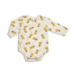 Organic Cotton Kimono Onesie (Honey Bear Print)