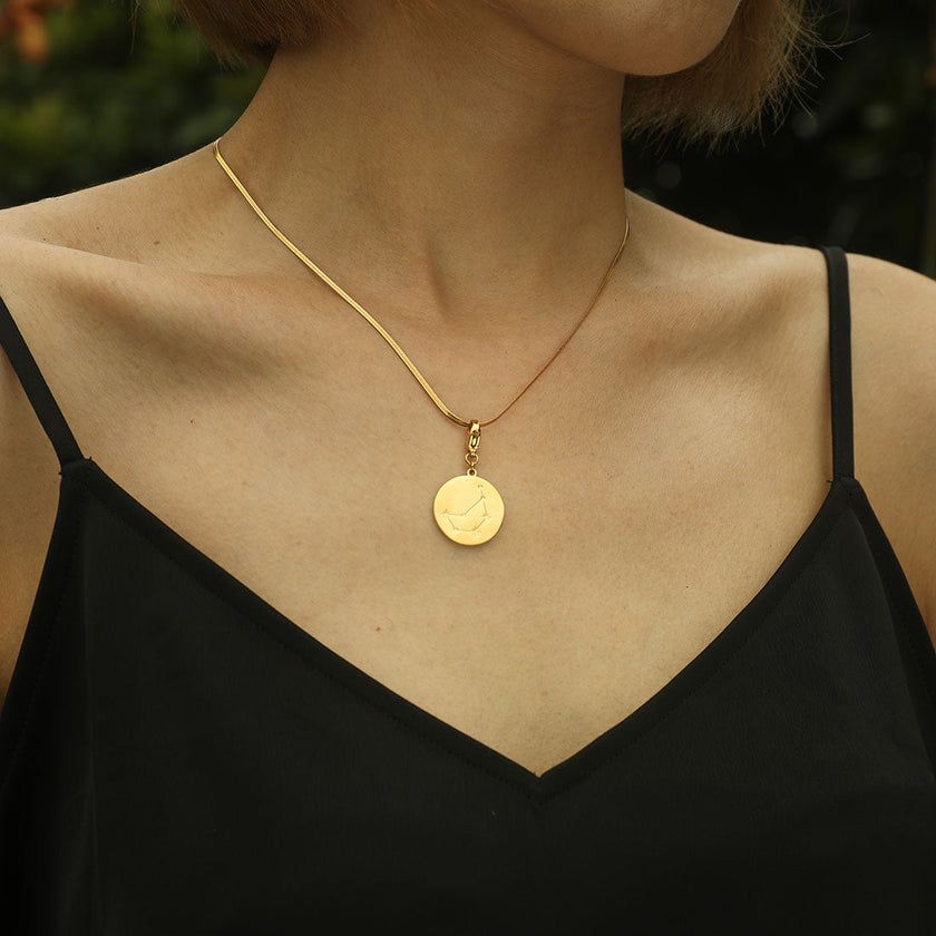 ZODIAC CONSTELLATION Double Sided Charm