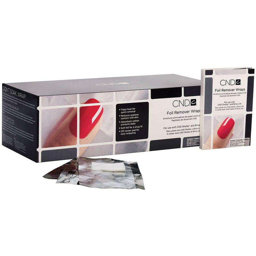 CND - Foil Remover Wrap Pack 250/Pk Hands & Feet