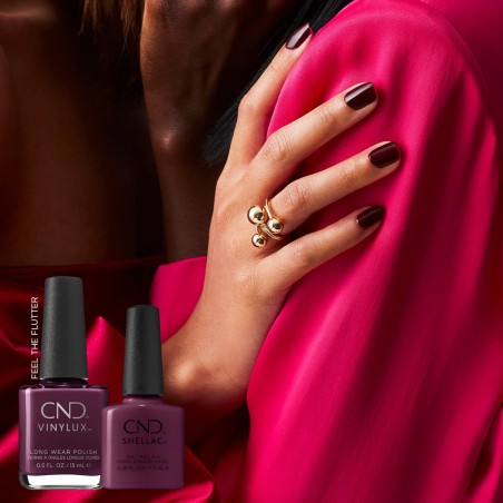 CND - Shellac Feel The Flutter 0.25 oz #415
