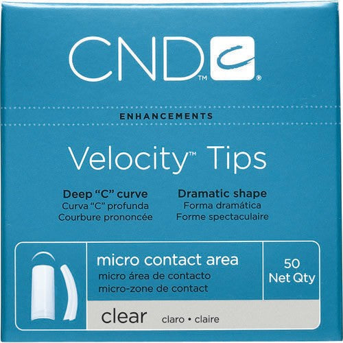 CND - Velocity Clear Nails #1 (Box of 50)