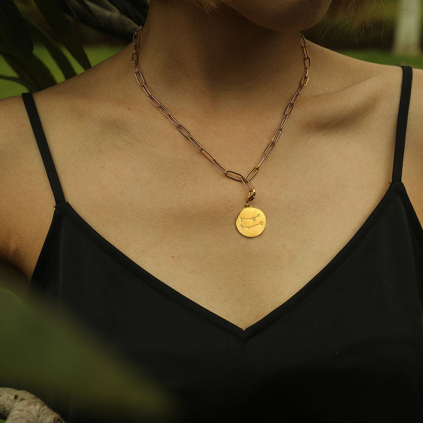 ZODIAC CONSTELLATION Double Sided Charm