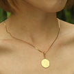 MILA: Snake Skin Textured Delicate Width Gold Chain Necklace