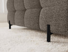 Fectory Sectional Storage Sleeper Chaise Sofa - Taupe