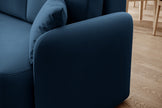 Hadson 3 Seater Storage Sleeper Chaise Sofa - Blue