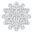 Snowflake Outline Stamp (1pc)