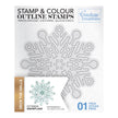 Snowflake Outline Stamp (1pc)