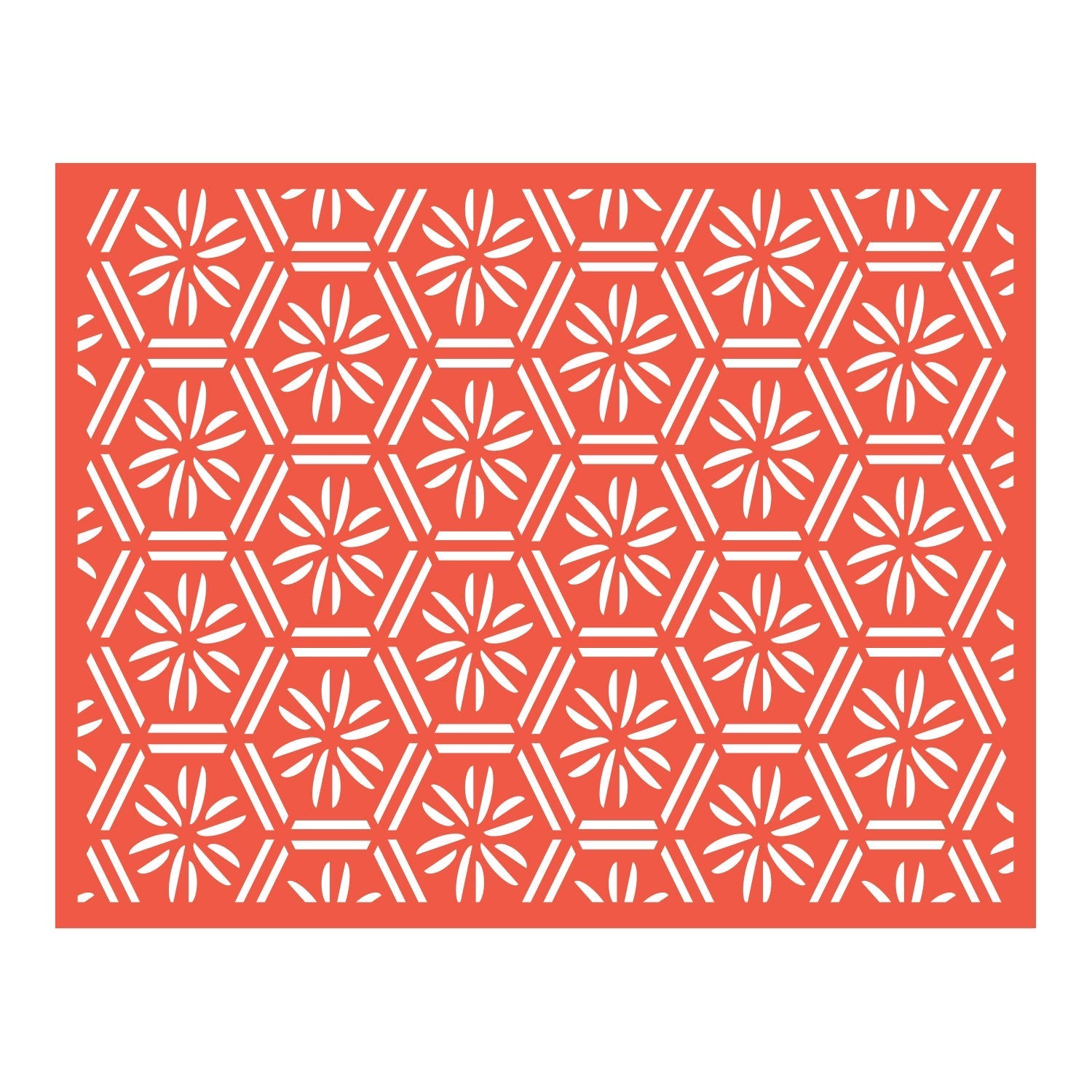 Geometric Floral Background Cutting Die Set (1pc)