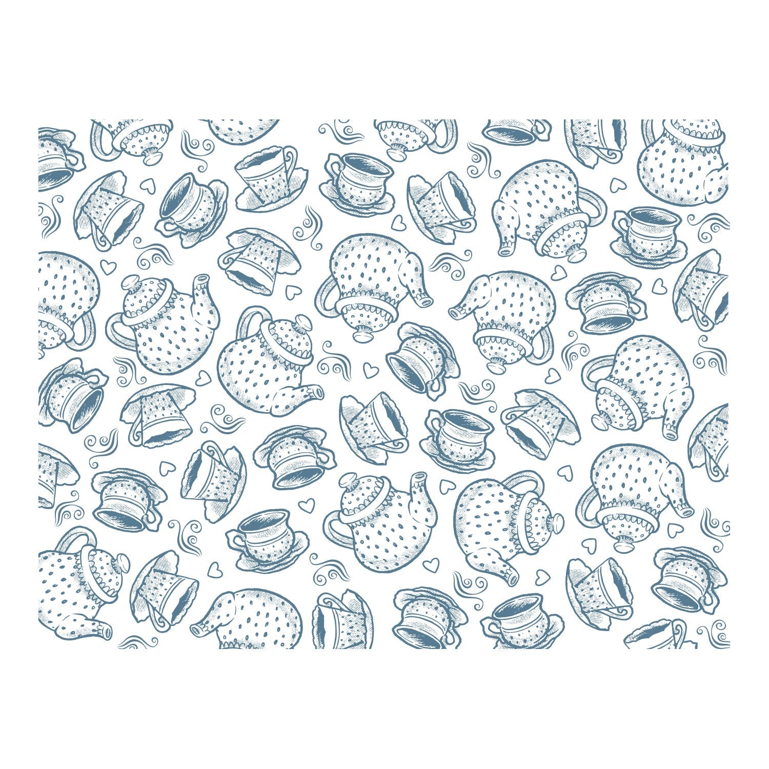 Tea Time Background Photopolymer Stamp Set (1pc)