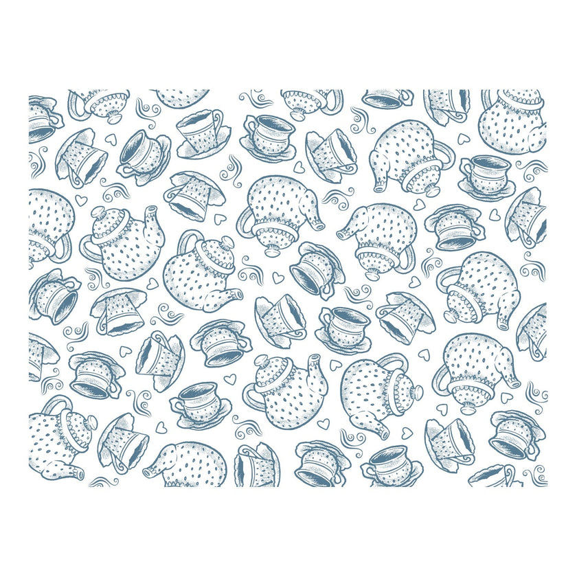 Tea Time Background Photopolymer Stamp Set (1pc)