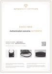 GUCCI Shoulder Hand Bag Purse Enamel Leather 0013766 Black 7891K